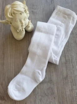 Collants épais cérémonie bébé & enfant – Blanc ou Ivoire