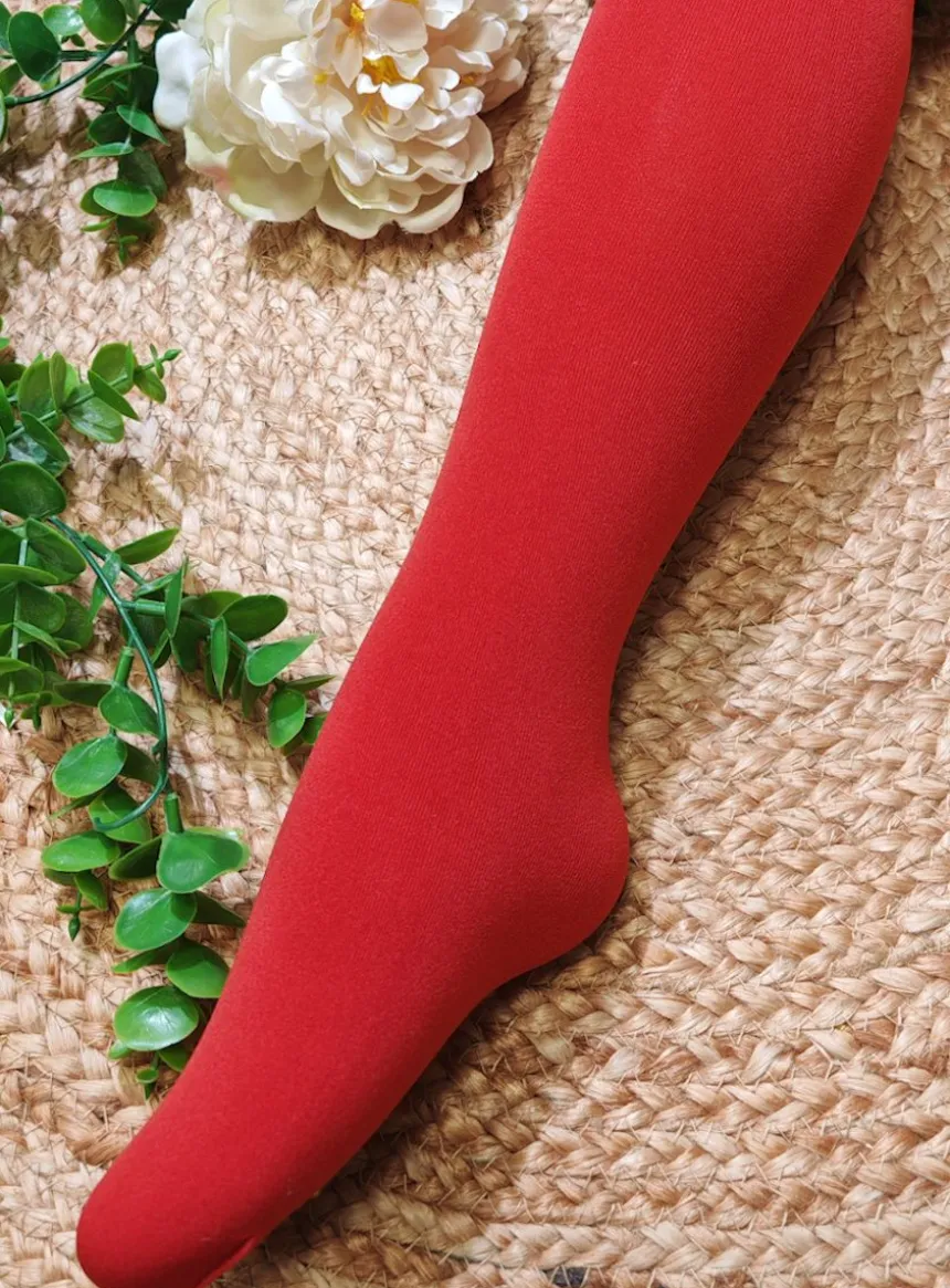 Collants rouge ou noir lycra enfant