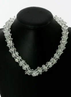 Collier en perle cristal Blanc