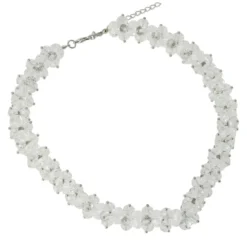 Collier en perle cristal Blanc