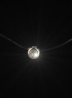 Collier fil de peche strass