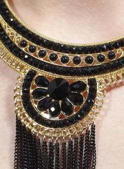 Collier plastron chic + boucles
