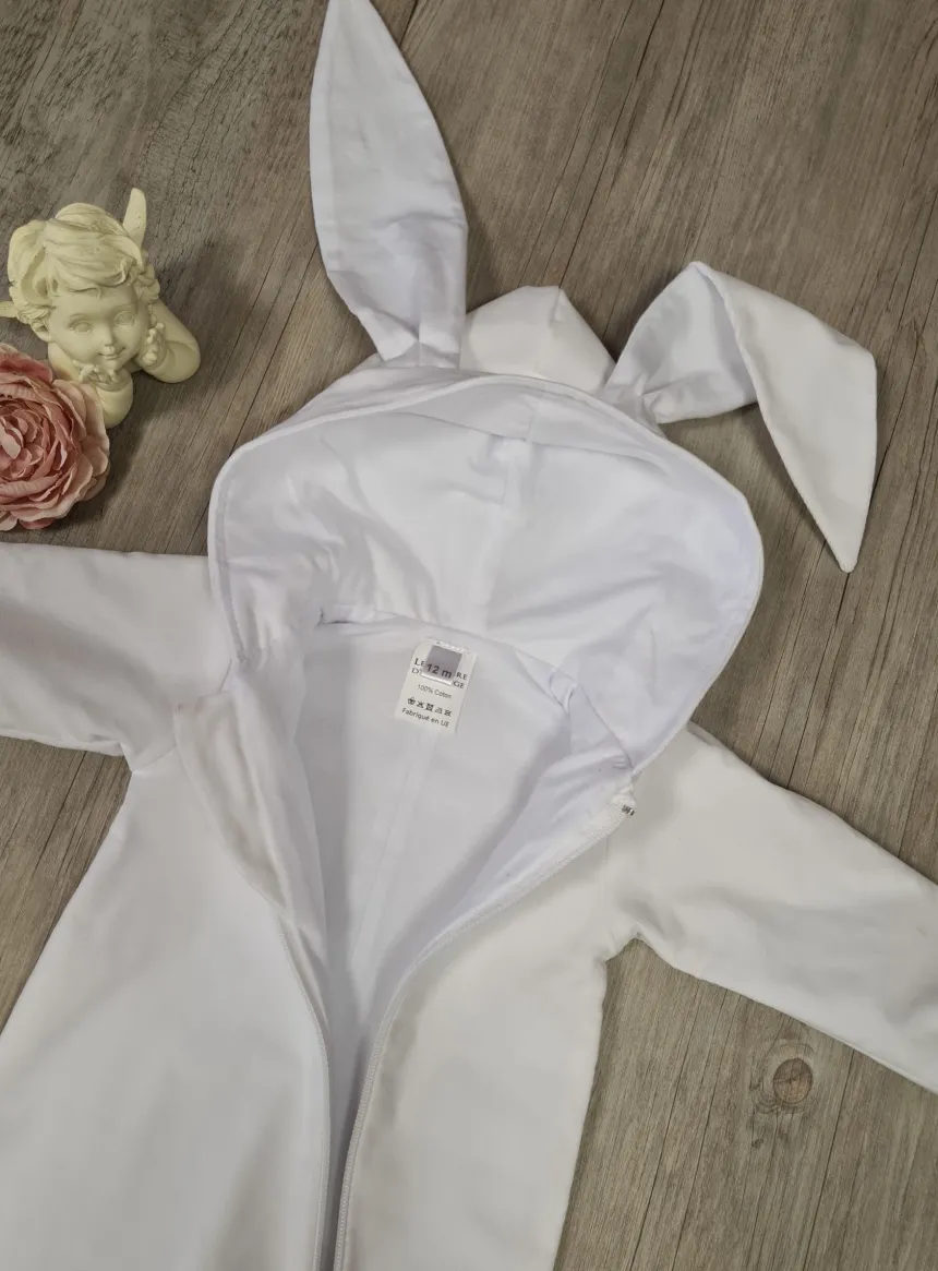Combinaison bébé lapin été