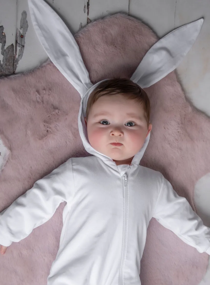 Combinaison bébé lapin été