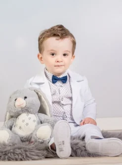 Costume bébé blanc garçon Aurélien