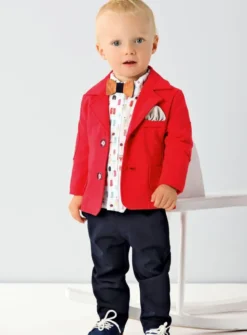 Costume bébé garçon Jullien Rouge 3 mois