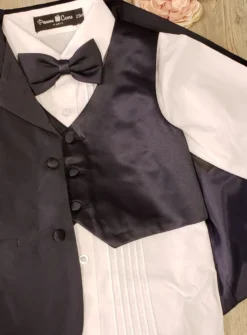 Costume bébé garçon pour cérémonie mariage bleu marine