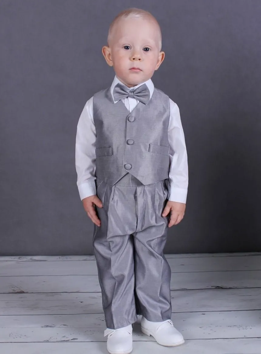Costume bébé gris complet Lucas