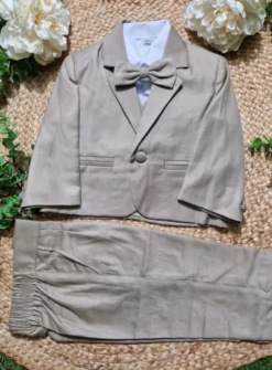 Costume bébé Petit Garçon Beige Foncé modèle Lucas