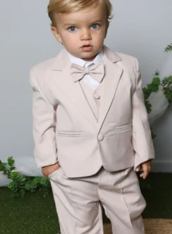 Costume complet bébé beige modèle Lucas