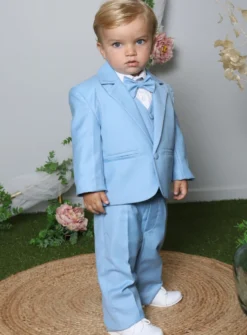 Costume complet bébé garçon modèle Lucas bleu