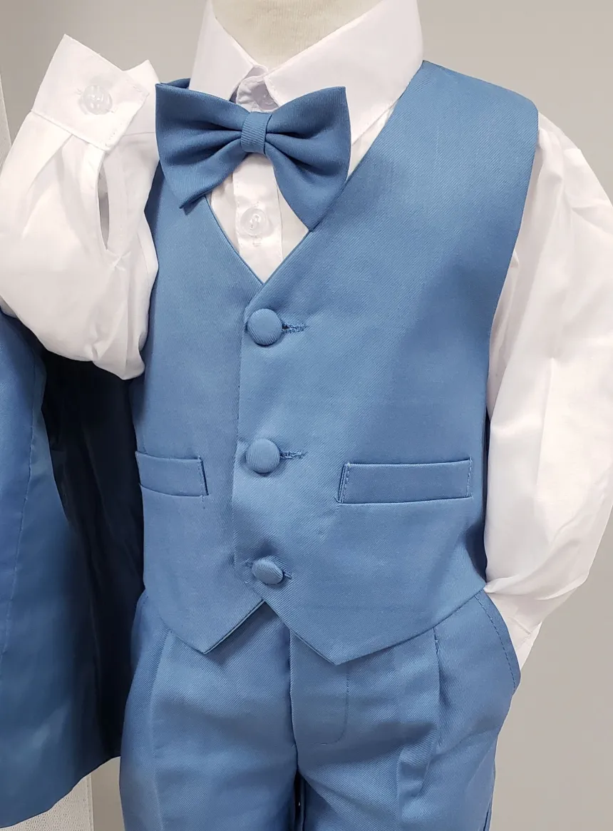 Costume complet bébé garçon modèle Lucas bleu