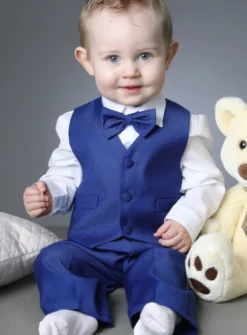 Costume complet bébé modèle Lucas bleu marine