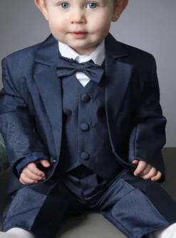Costume complet bébé modèle Lucas bleu marine