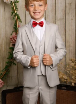 Costume enfant de cérémonie gris perle Jean