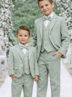 Costume enfant vert sauge modèle Jean