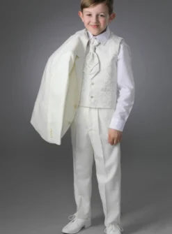 Costume garçon blanc, noir ou écru Peter