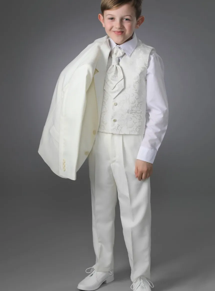 Costume garçon blanc, noir ou écru Peter
