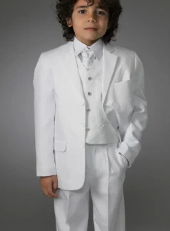 Costume garçon blanc, noir ou écru Peter