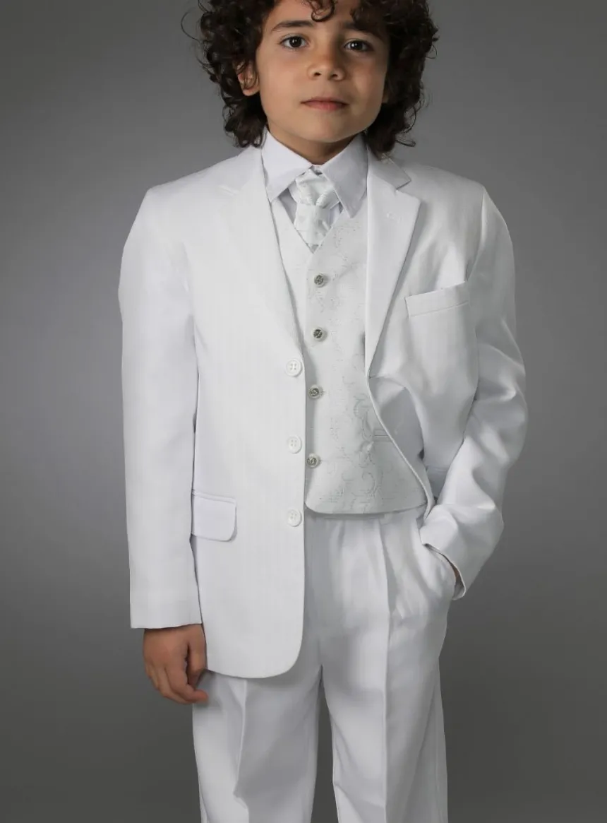 Costume garçon blanc, noir ou écru Peter