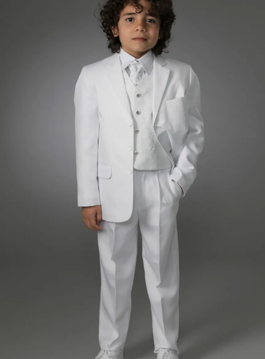 Costume garçon blanc, noir ou écru Peter
