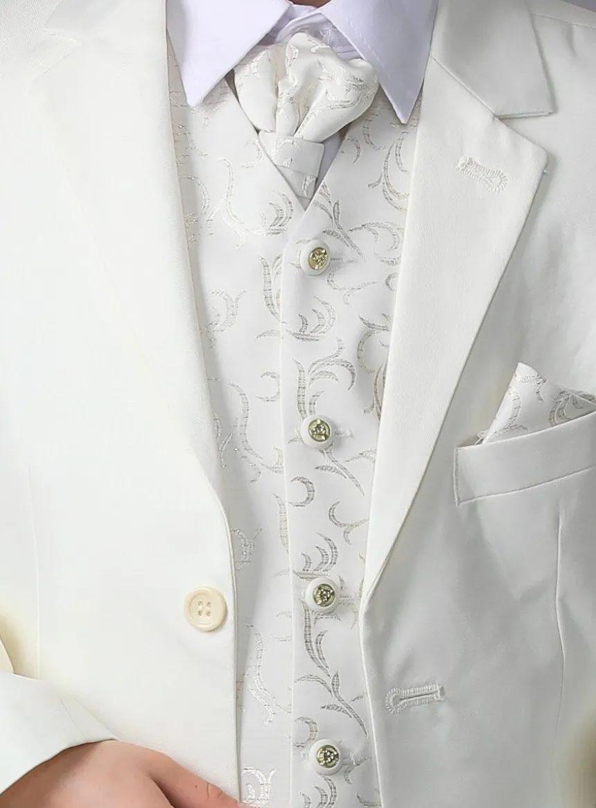 Costume garçon blanc, noir ou écru Peter