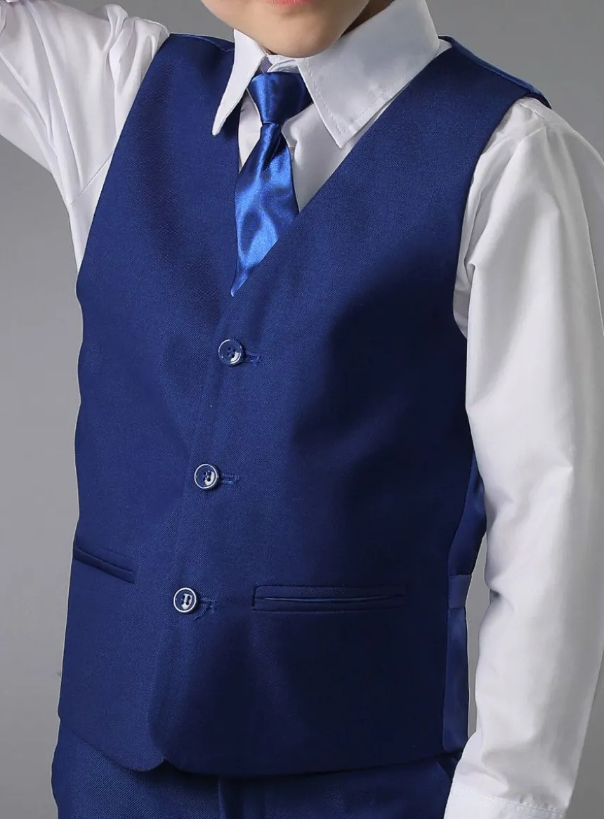 Costume garçon complet bleu roy modèle Jean