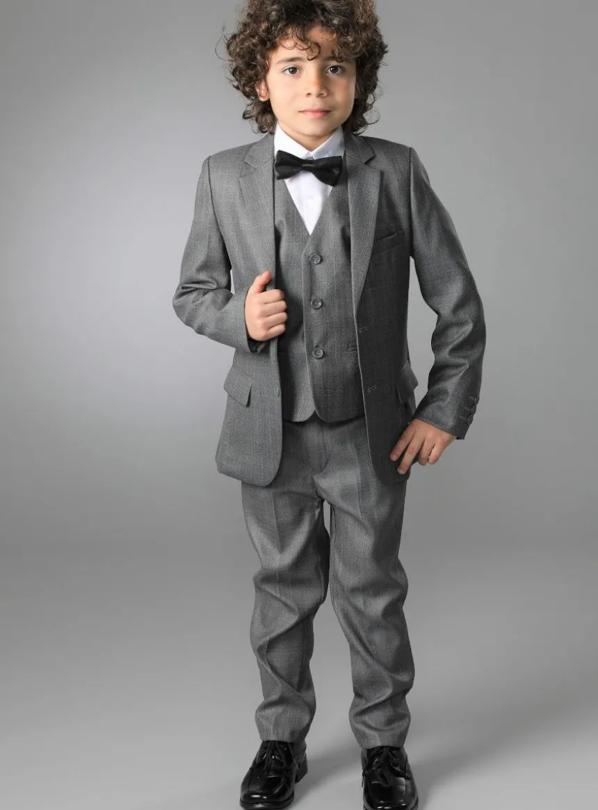 Costume garçon gris anthracite complet Jean