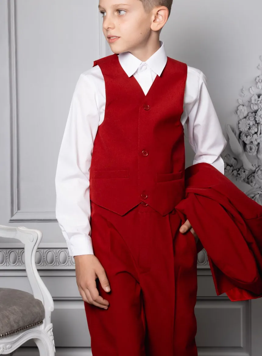Costume garçon rouge - 1er prix