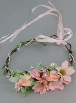 Couronne de fleur coiffure mariage