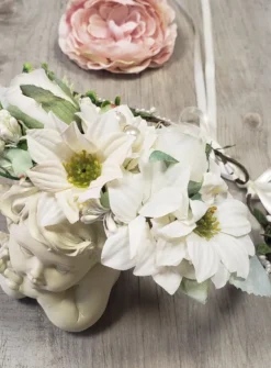 Couronne de fleur coiffure mariage