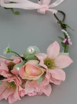 Couronne de fleur coiffure mariage