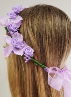 Couronne de fleurs cérémonie fille