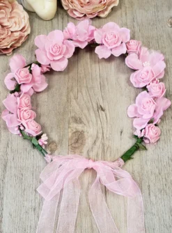 Couronne de fleurs cérémonie fille