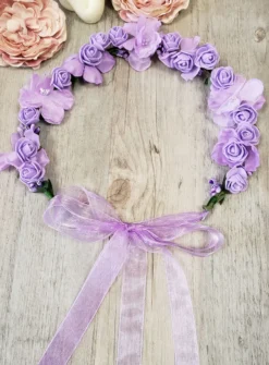 Couronne de fleurs cérémonie fille