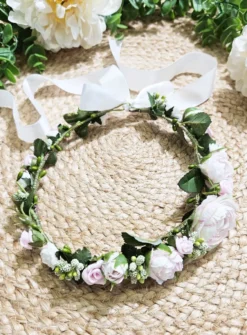 Couronne de Fleurs Pivoines