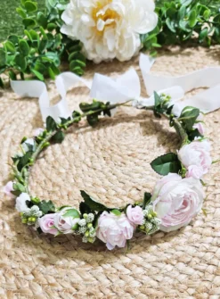Couronne de Fleurs Pivoines