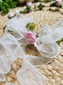Couronne de fleurs synthétiques de haute qualité