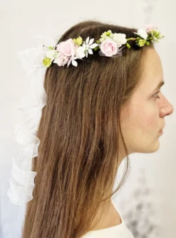 Couronne de fleurs synthétiques de haute qualité