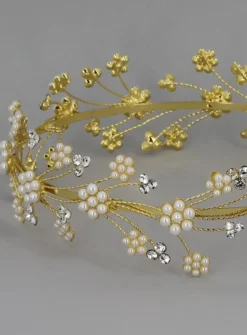 Couronne diadème perles et strass