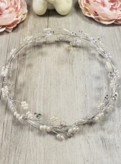 Couronne diadème perles et strass