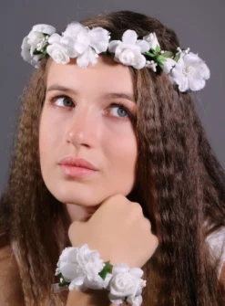 Couronne pour demoiselle d'honneur Blanc