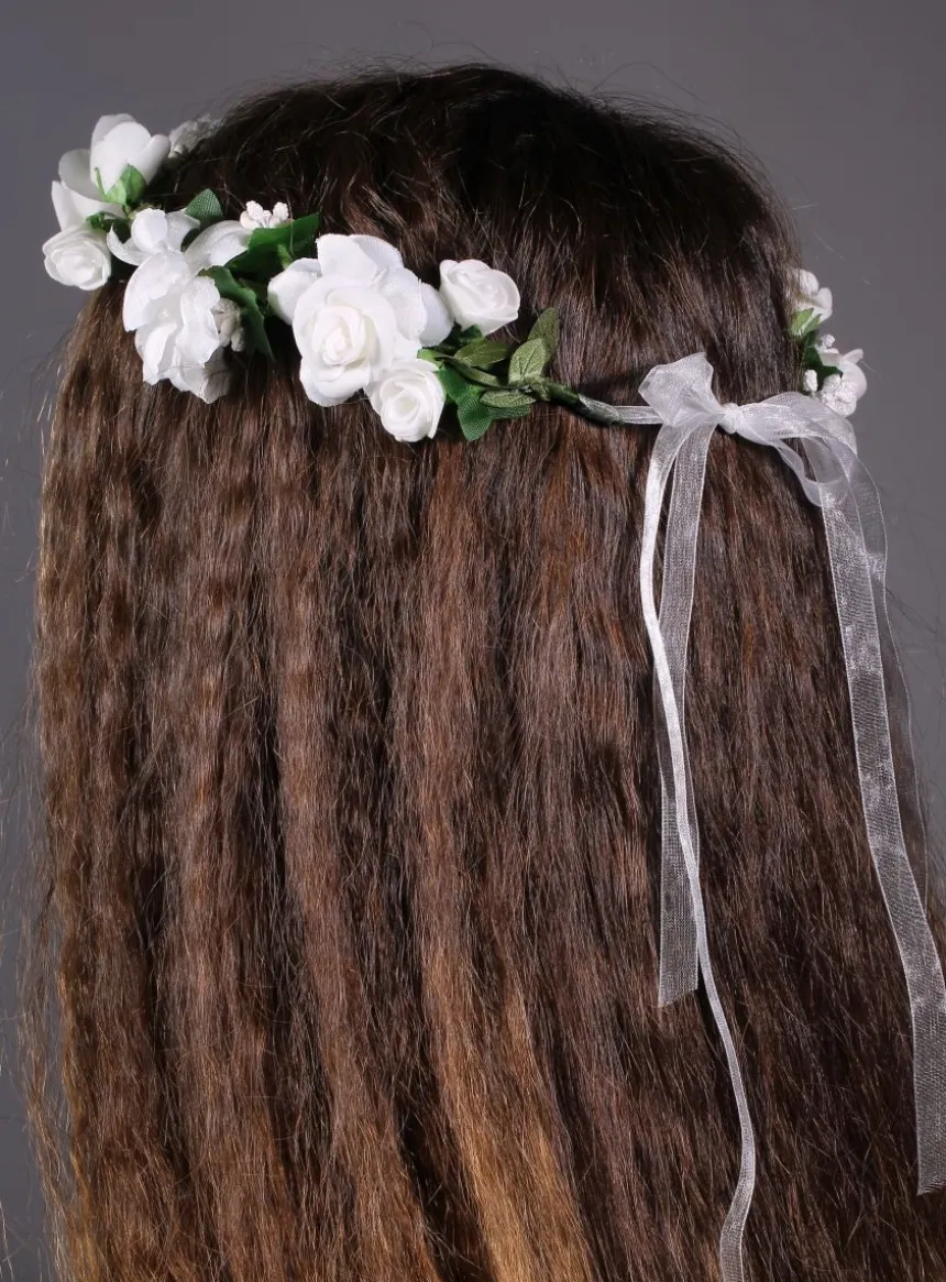 Couronne pour demoiselle d'honneur Blanc