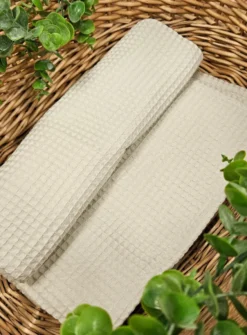 Couverture naissance bébé coton nid-d'abeille