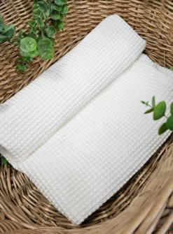 Couverture naissance bébé coton nid-d'abeille