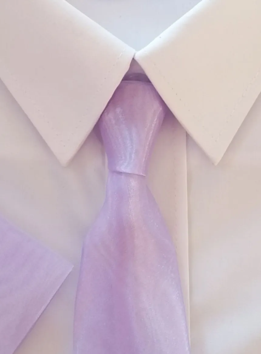 Cravate bébé et enfant organza + pochette
