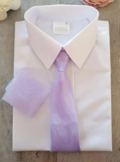 Cravate bébé et enfant organza + pochette