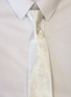 Cravate blanche garçon Blanc