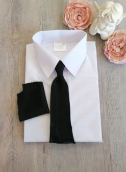 Cravate enfant bébé ado avec pochette