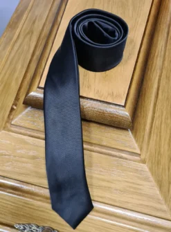 Cravate noire Homme pour Deuil Noir